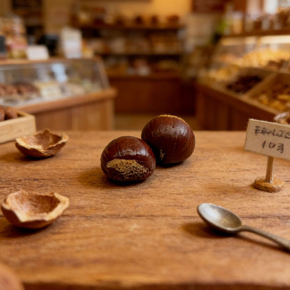 Nut-themed miniature food toys