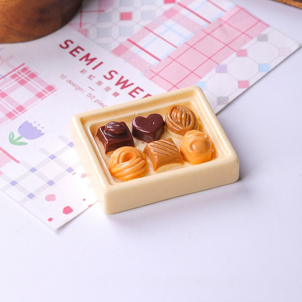 High-quality realistic miniature cakes and cookies