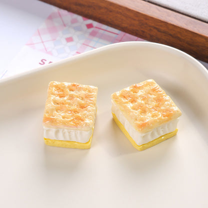 High-quality realistic miniature cakes and cookies