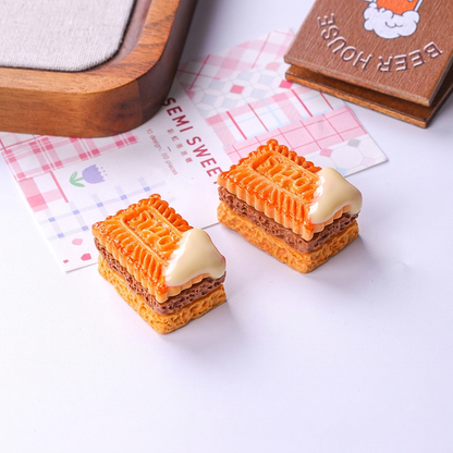 High-quality realistic miniature cakes and cookies