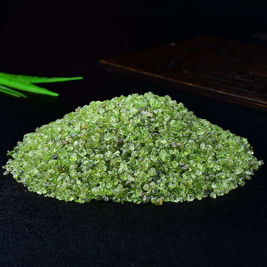 Crystal Weaver's Haven: Premium Peridot Micro-Gems (3.5oz/100g)