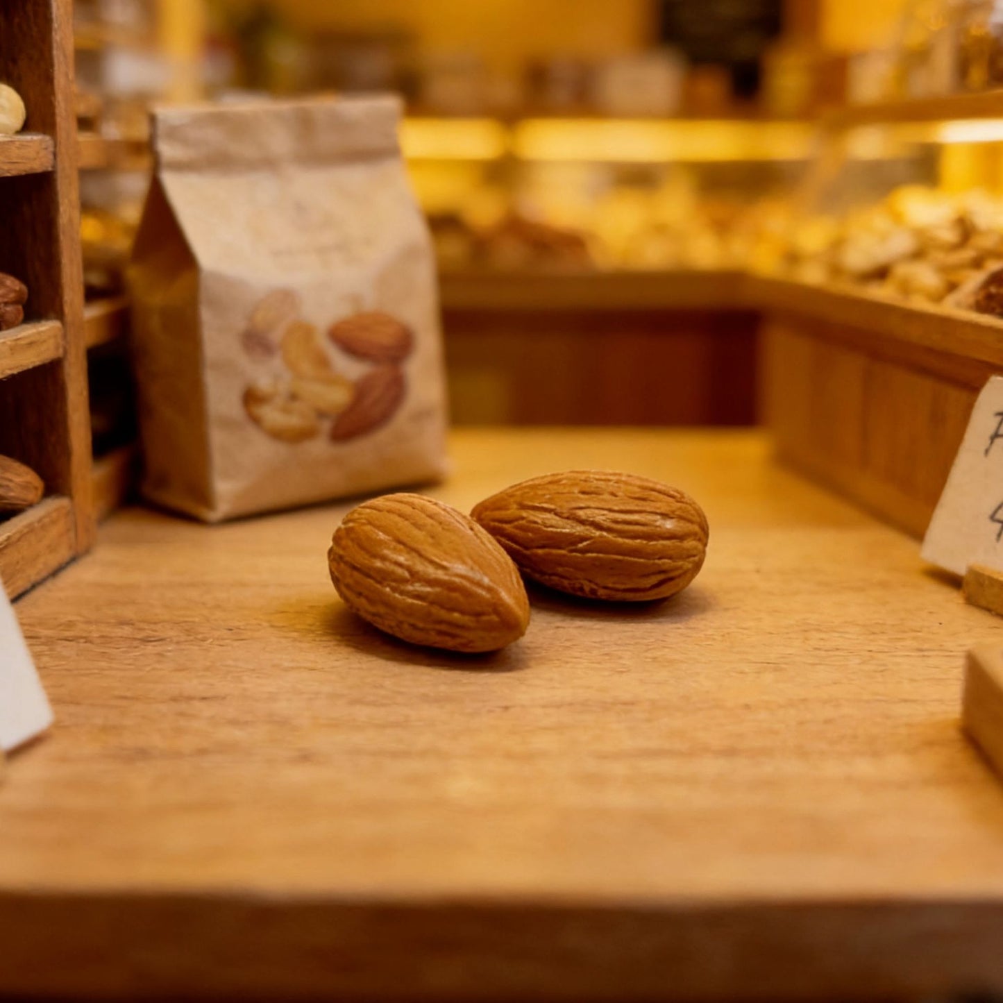 Nut-themed miniature food toys