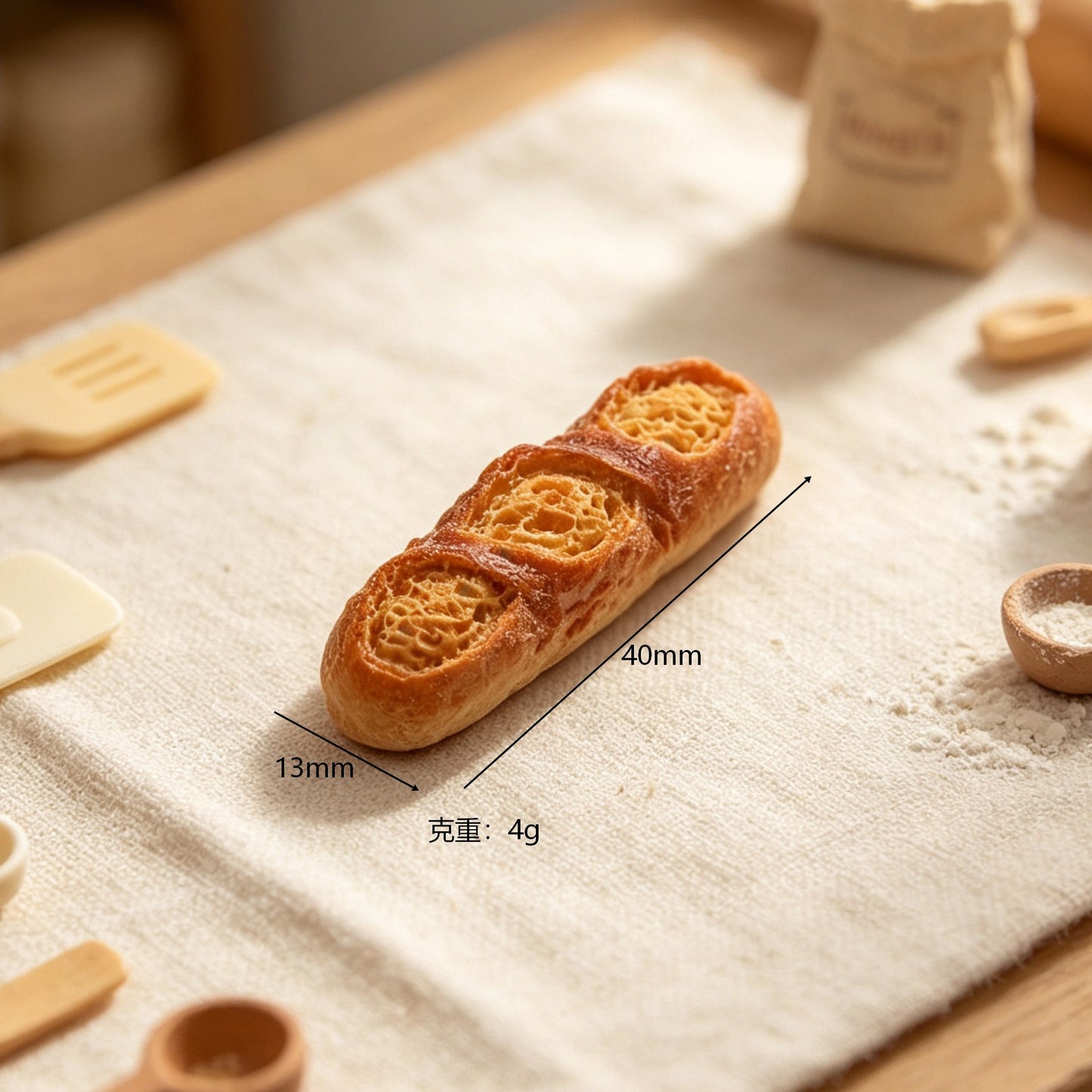 Mini Baguette Replica Breakfast Bread