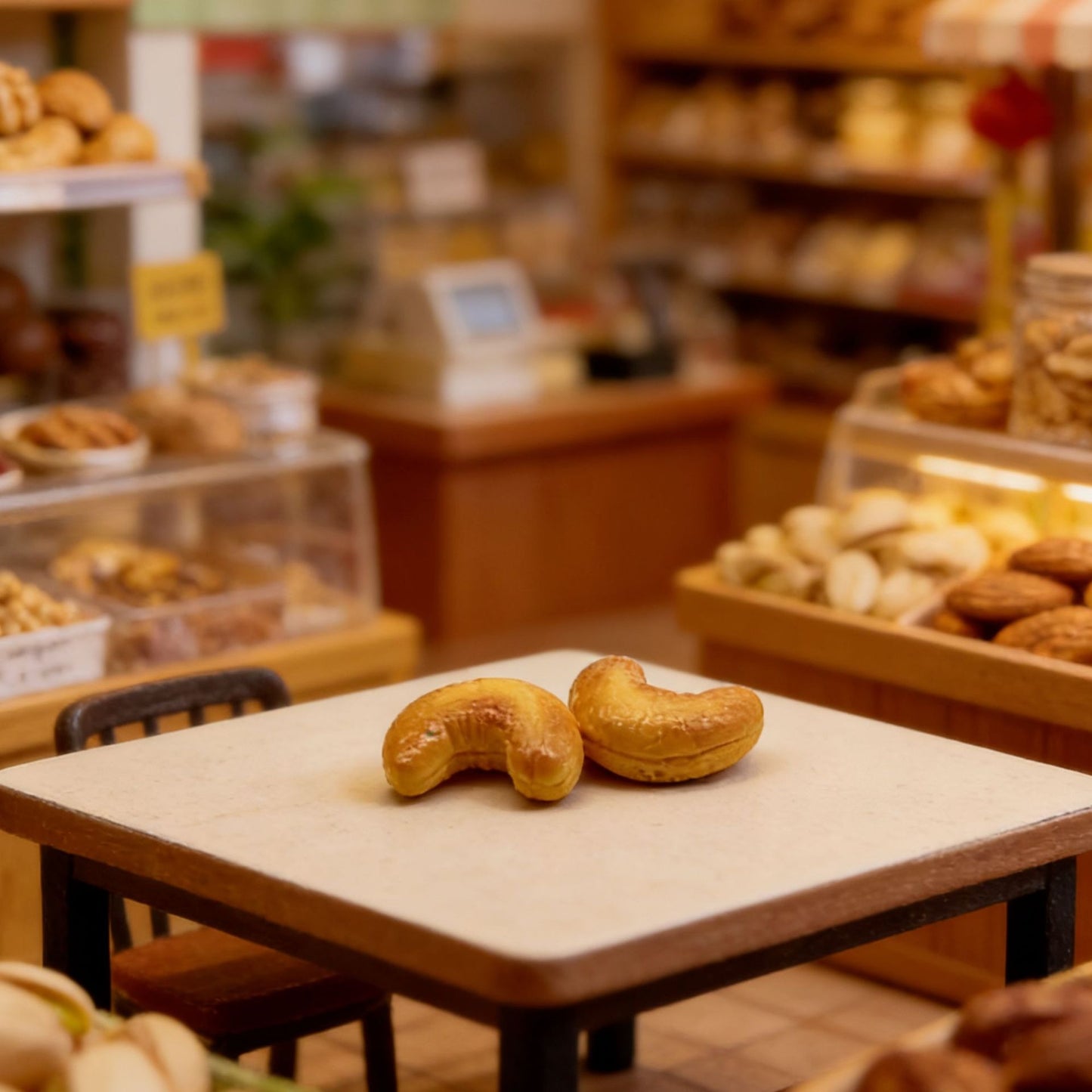 Nut-themed miniature food toys