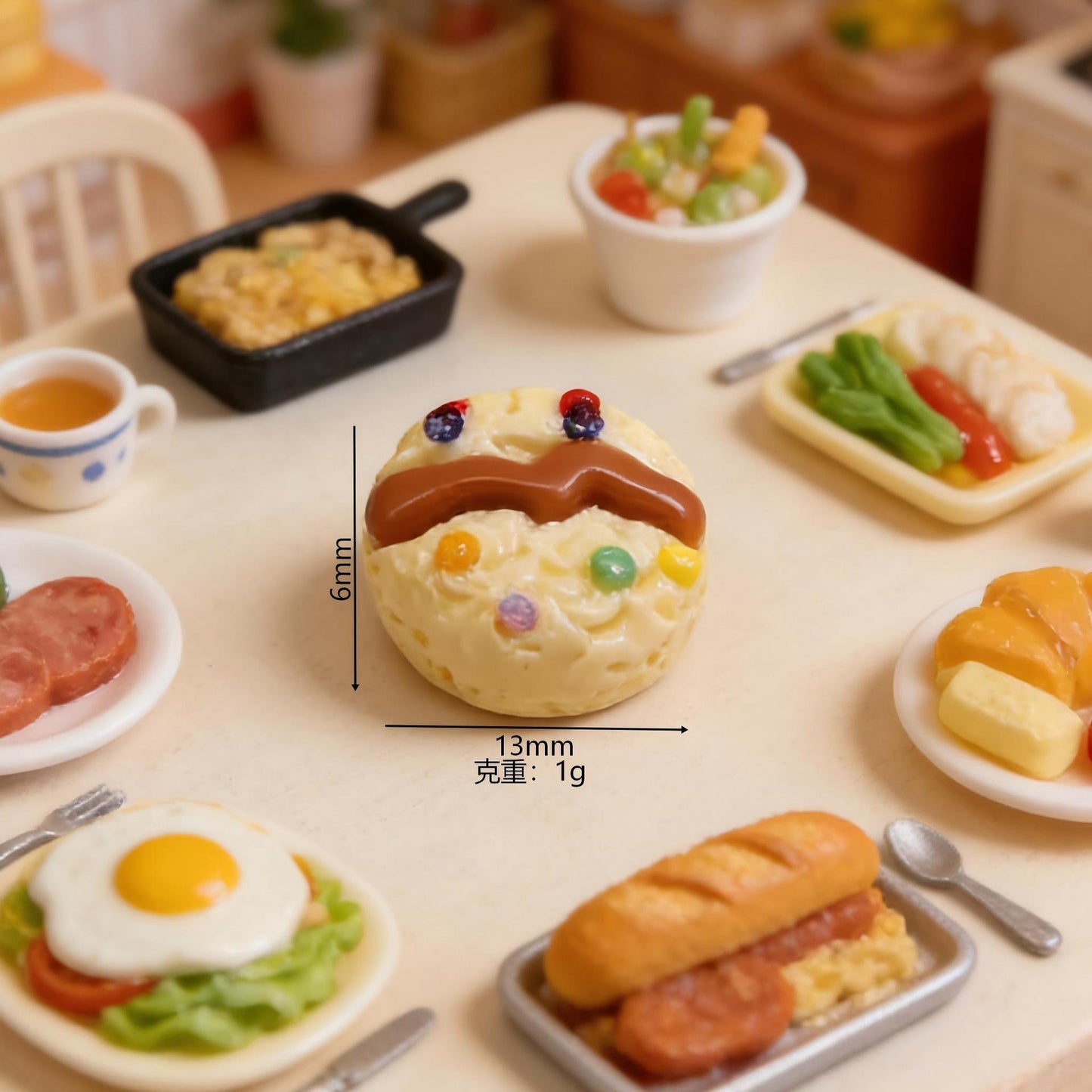 Miniature toy bread