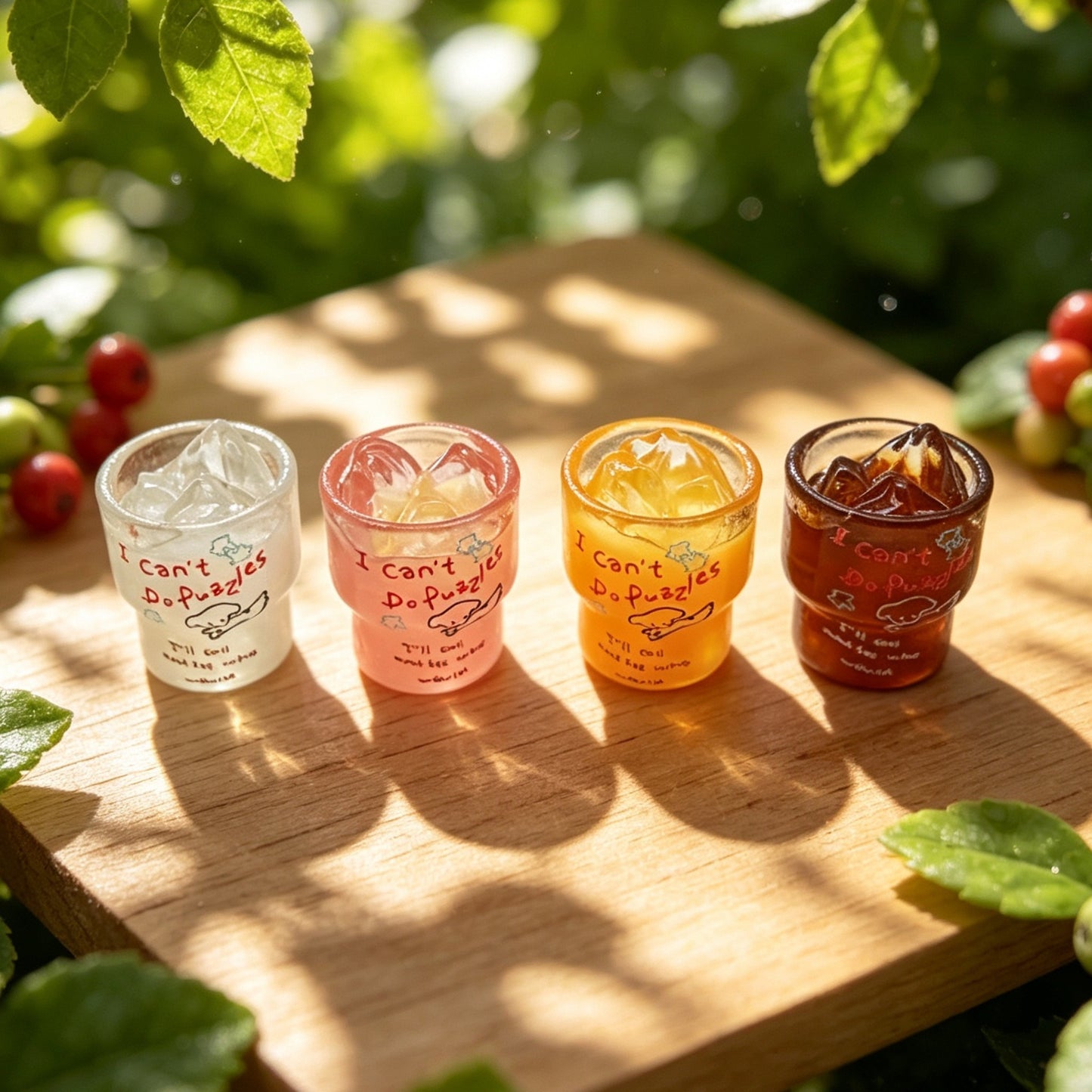 Translucent miniature toy cup (simulated beverageiced drink style)
