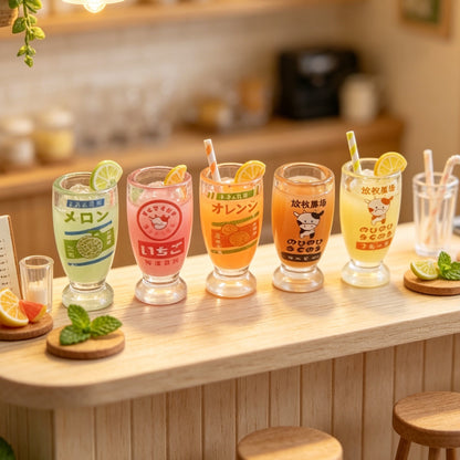 Miniature convenience store-style milk tea cup
