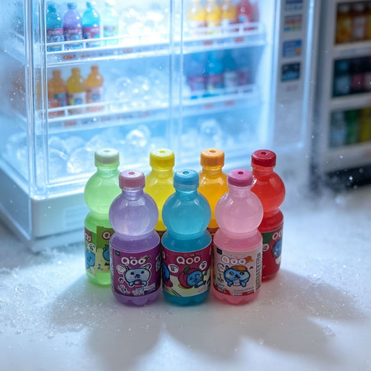 Convenience store beverage bottles