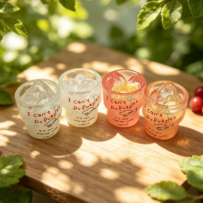 Translucent miniature toy cup (simulated beverageiced drink style)