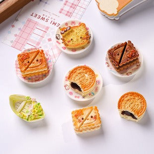 High-quality realistic miniature cakes and cookies