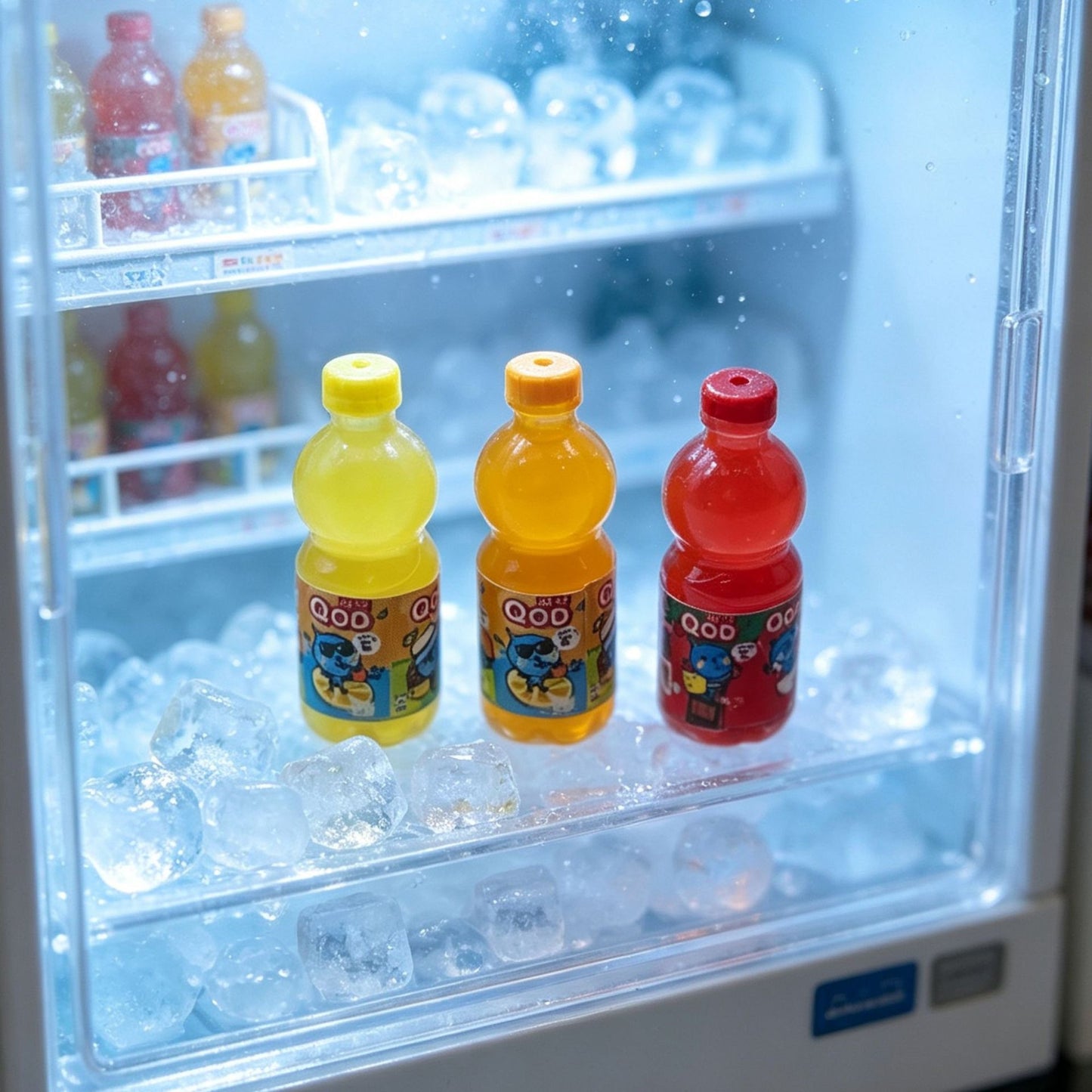 Convenience store beverage bottles