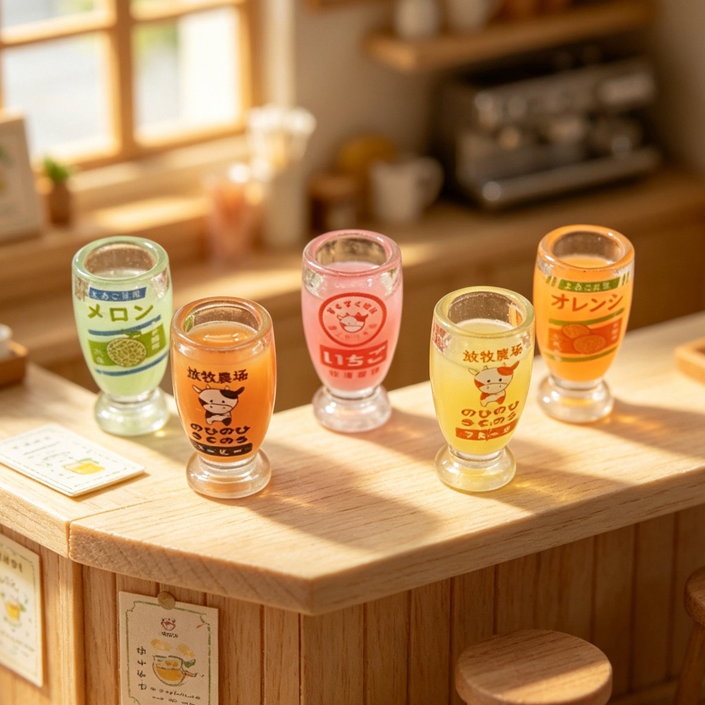 Miniature convenience store-style milk tea cup