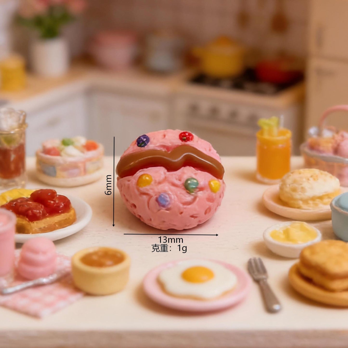 Miniature toy bread