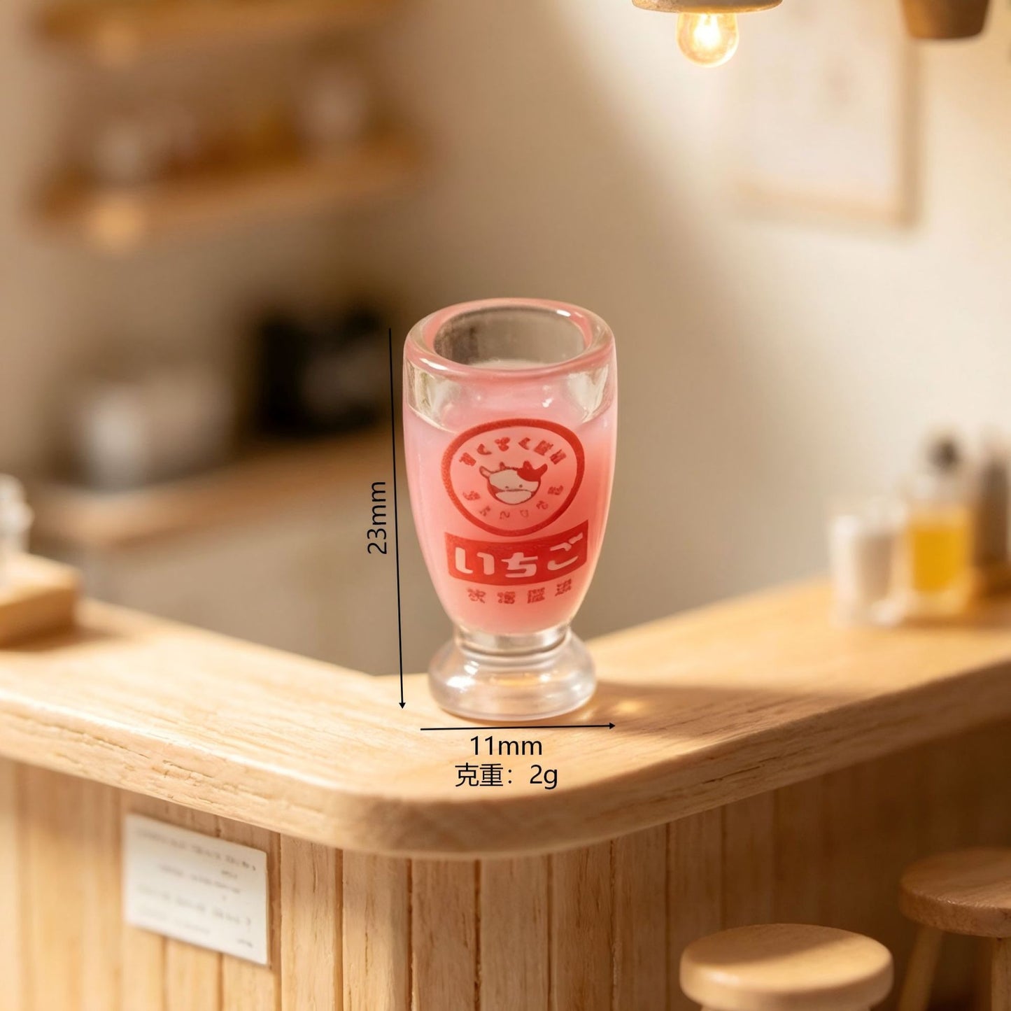 Miniature convenience store-style milk tea cup