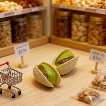 Nut-themed miniature food toys
