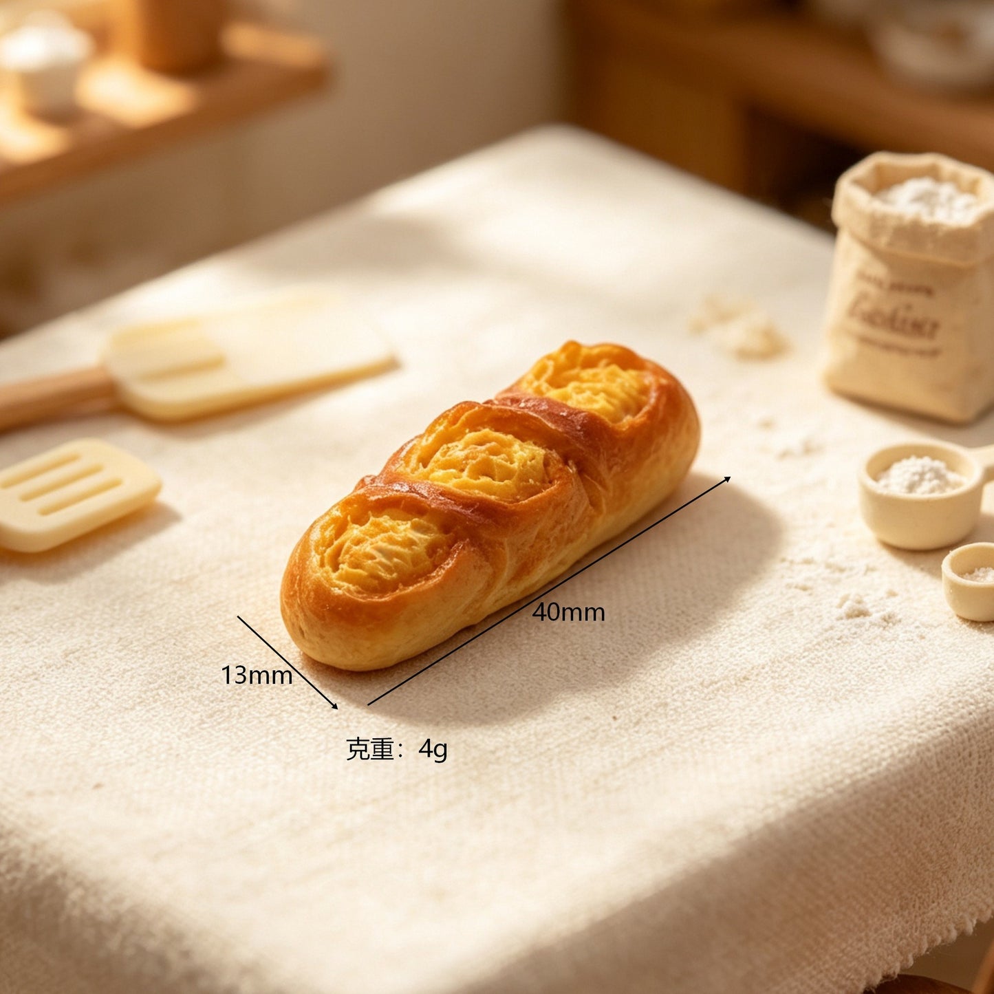 Mini Baguette Replica Breakfast Bread