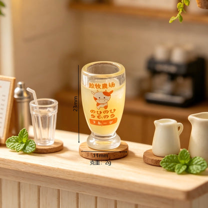 Miniature convenience store-style milk tea cup