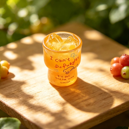 Translucent miniature toy cup (simulated beverageiced drink style)